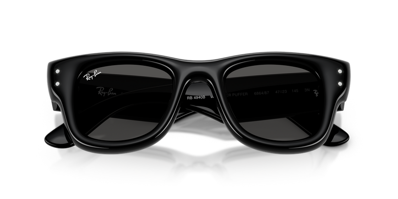 Ray-Ban WAYFARER PUFFER in Black & Strass - Alternate View