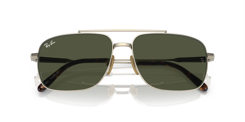 Ray-Ban MICHAEL TITANIUM in Arista Gold / Green (926531) - Alternate View