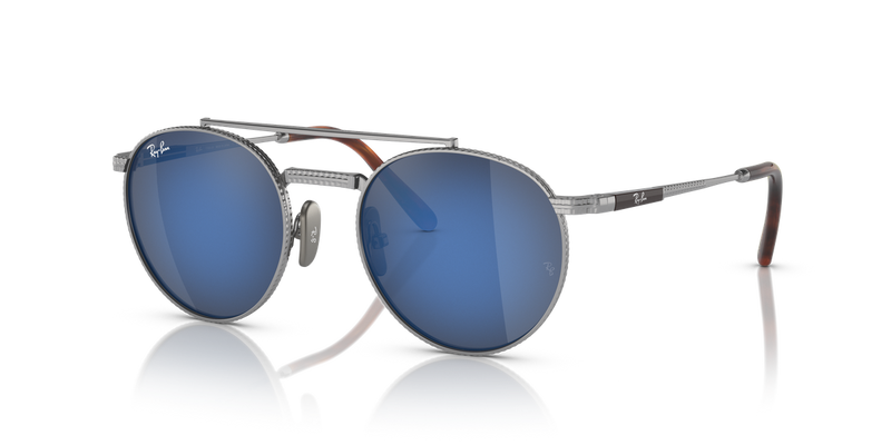 Ray-Ban ROUND II TITANIUM in Silver - Alternate View