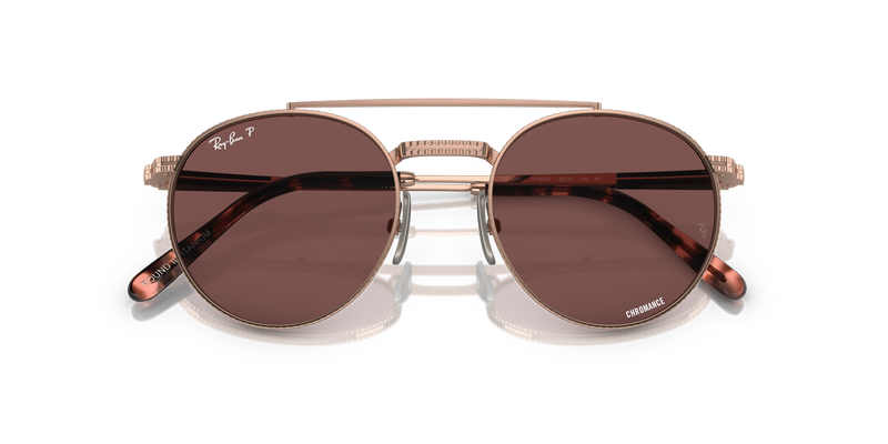 Ray-Ban ROUND II TITANIUM in Rose Gold - Alternate View