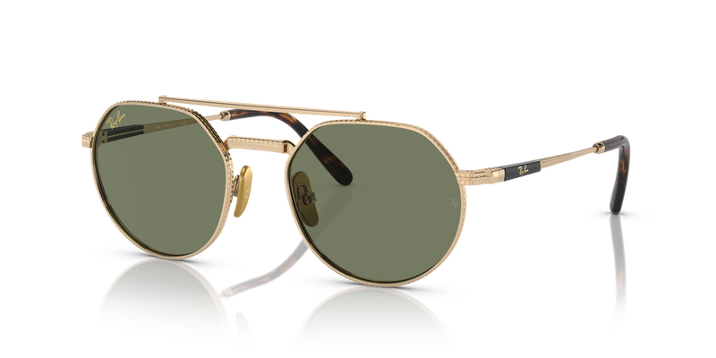 Ray-Ban JACK II TITANIUM in Arista Gold - Front View