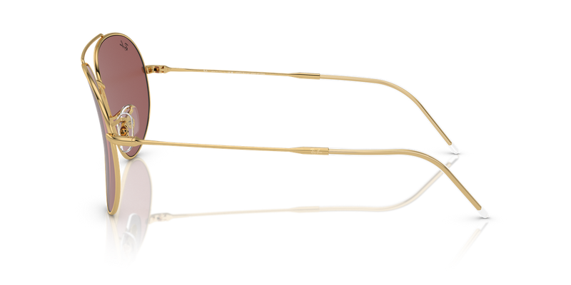 Ray-Ban AVIATOR REVERSE in Arista Gold / Dark Violet (001/69) - Alternate View