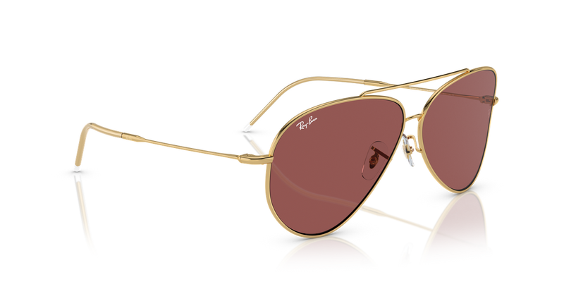 Ray-Ban AVIATOR REVERSE in Arista Gold / Dark Violet (001/69) - Alternate View