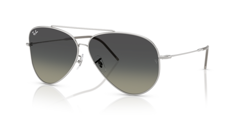 Ray-Ban AVIATOR REVERSE in Silver / Grey Gradient (003/11) - Front View