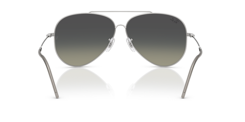 Ray-Ban AVIATOR REVERSE in Silver / Grey Gradient (003/11) - Temple Detail