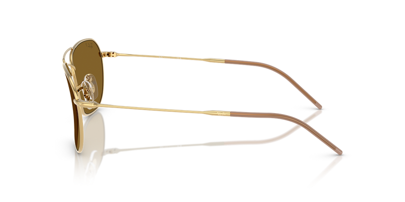 Ray-Ban CARAVAN REVERSE in Arista Gold / Polarized Dark Brown (001/83) - Alternate View