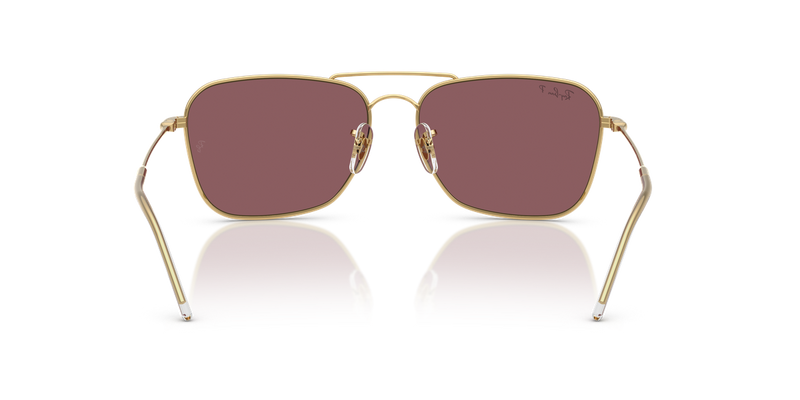 Ray-Ban CARAVAN REVERSE in Arista Gold / Polarized Pink (001/LB) - Alternate View