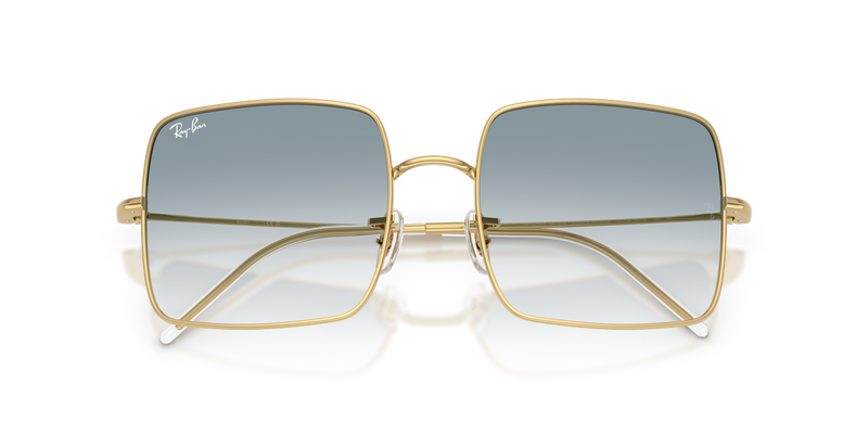 Ray-Ban SQUARE REVERSE in Arista Gold / Clear Gradient Blue (001/79) - Side View
