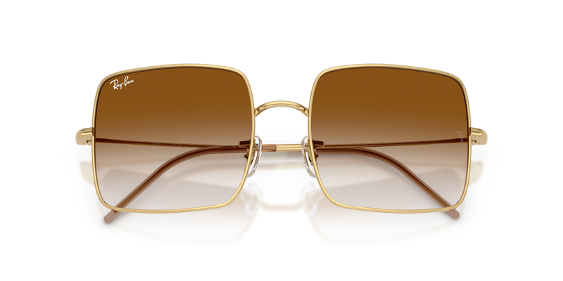 Ray-Ban SQUARE REVERSE in Arista Gold / Clear Gradient Brown (001/CB) - Alternate View