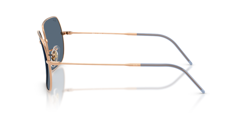 Ray-Ban SQUARE REVERSE in Rose Gold / Dark Blue (92023A) - Alternate View