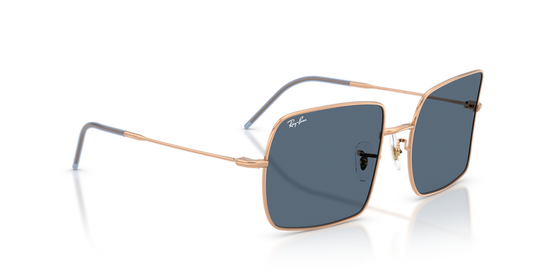 Ray-Ban SQUARE REVERSE in Rose Gold / Dark Blue (92023A) - Alternate View