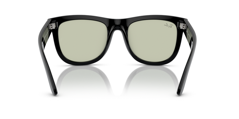 Ray-Ban WAYFARER REVERSE in Black / Light Green (6677/2) - Temple Detail
