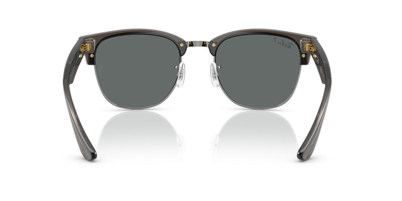 Ray-Ban CLUBMASTER REVERSE in Transparent Dark Grey On Gunmetal / Polarized Dark Grey (670781) - Alternate View