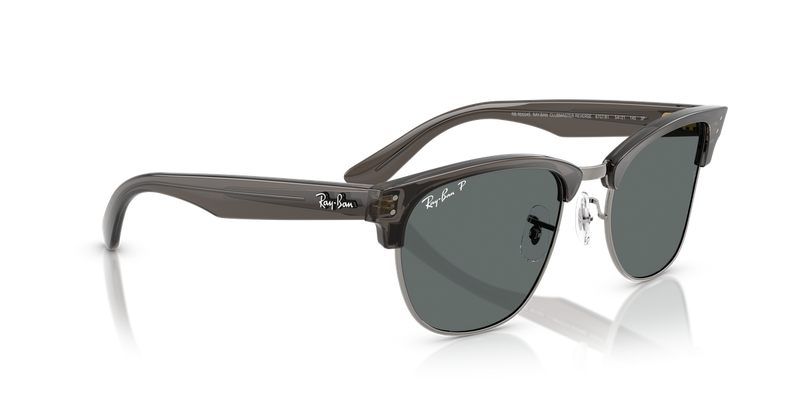 Ray-Ban CLUBMASTER REVERSE in Transparent Dark Grey On Gunmetal / Polarized Dark Grey (670781) - Alternate View