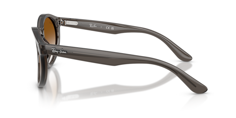 Ray-Ban RBR0505S in Transparent Dark Grey / Clear Gradient Brown (6707CB) - Alternate View