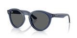 Transparent Navy Blue / Dark Grey (6708GR)