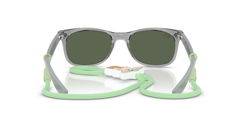 Ray-Ban Junior JUNIOR NEW WAYFARER in Transparent Grey - Temple Detail