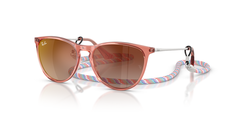 Ray-Ban Junior JUNIOR ERIKA in Transparent Red - Alternate View