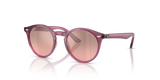 Transparent Violet / Pink Mirror Silver Gradient (71867E)