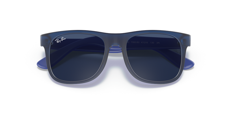 Ray-Ban Junior JUNIOR JUSTIN in Transparent Blue - Alternate View