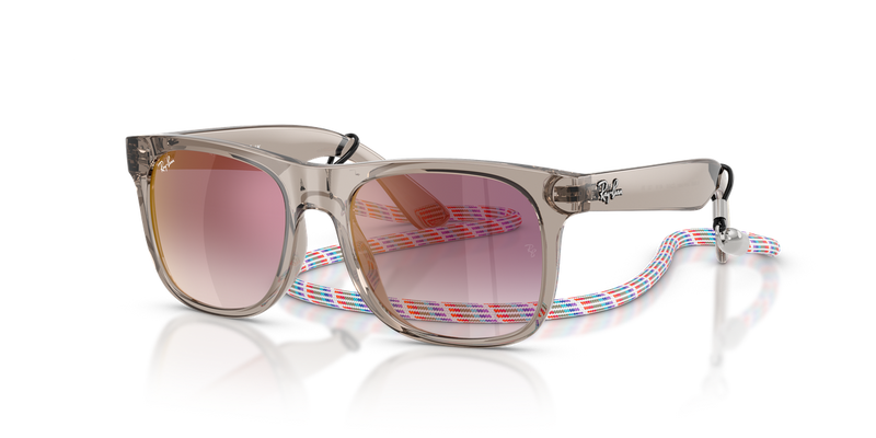 Ray-Ban Junior JUNIOR JUSTIN in Transparent Grey - Alternate View