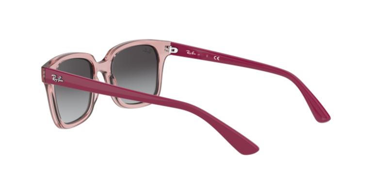 Ray-Ban Junior 0RJ9071S in Transparent Pink - Side View