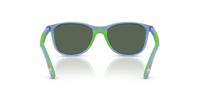 Ray-Ban Junior 0RJ9077SF in Transparent Blue - Temple Detail