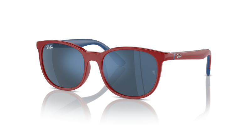 Ray-Ban Junior 0RJ9079S in Red On Blue - Alternate View