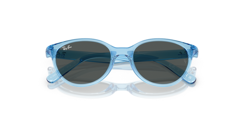 Ray-Ban Junior 0RJ9080S in Transparent Blue - Side View