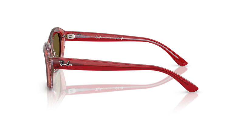 Ray-Ban Junior 0RJ9081S in Top Red & Orange & Light Purple - Alternate View