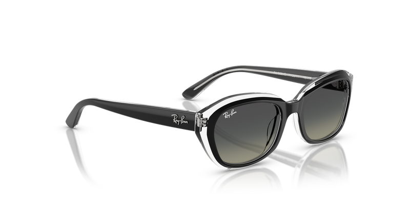 Ray-Ban Junior 0RJ9081S in Black On Transparent - Alternate View