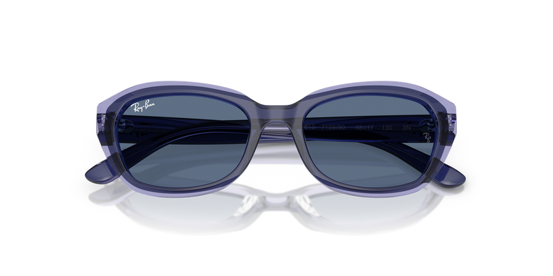 Ray-Ban Junior 0RJ9081S in Top Violet On Transparent Violet - Alternate View