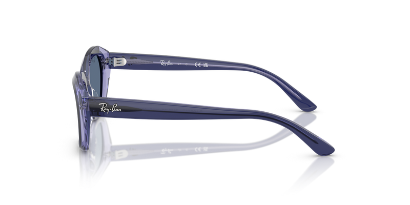 Ray-Ban Junior 0RJ9081S in Top Violet On Transparent Violet - Alternate View