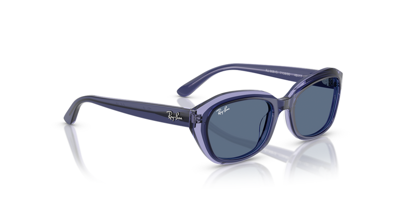 Ray-Ban Junior 0RJ9081S in Top Violet On Transparent Violet - Alternate View