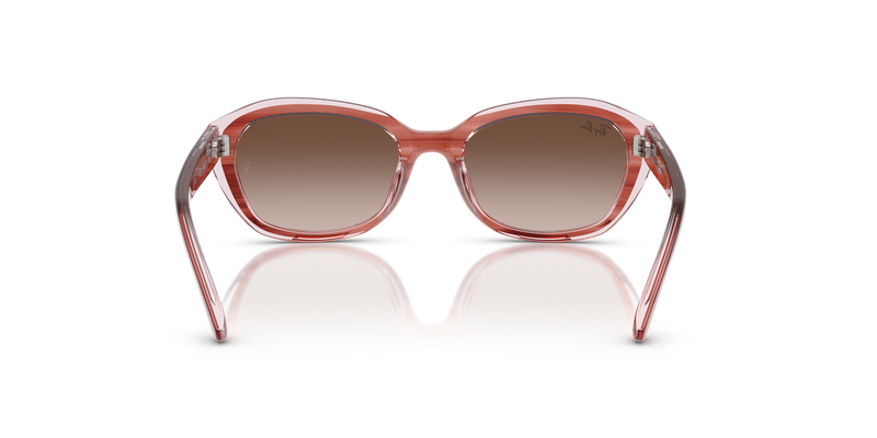 Ray-Ban Junior 0RJ9081S in Striped Pink On Transparent Pink - Alternate View
