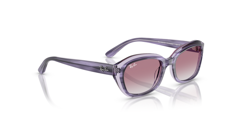 Ray-Ban Junior 0RJ9081S in Striped Violet On Transparent Violet - Alternate View