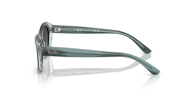 Ray-Ban Junior 0RJ9081S in Striped Green On Transparent Green - Alternate View