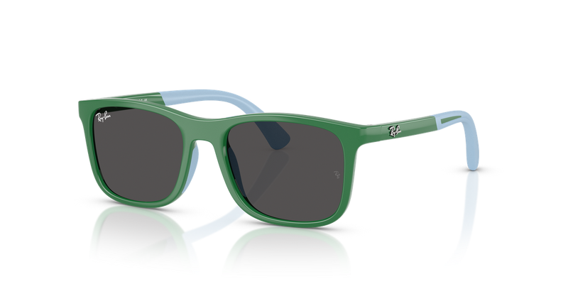 Ray-Ban Junior 0RJ9084S in Green On Rubber Light Blue - Alternate View
