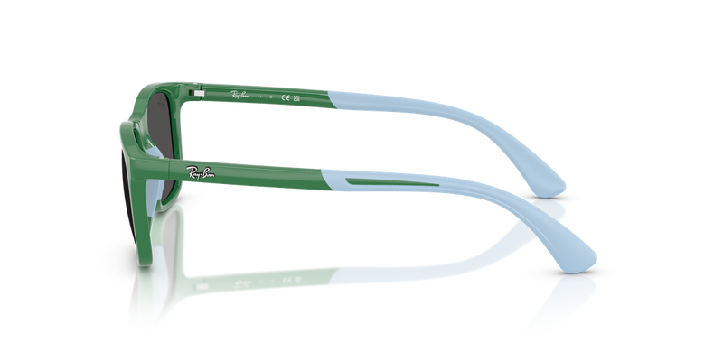 Ray-Ban Junior 0RJ9084S in Green On Rubber Light Blue - Alternate View