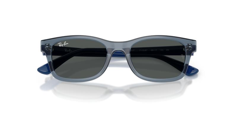 Ray-Ban Junior RJ9086SF in Transparent Blue - Alternate View