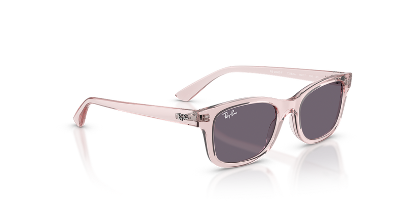 Ray-Ban Junior RJ9086SF in Transparent Pink - Alternate View