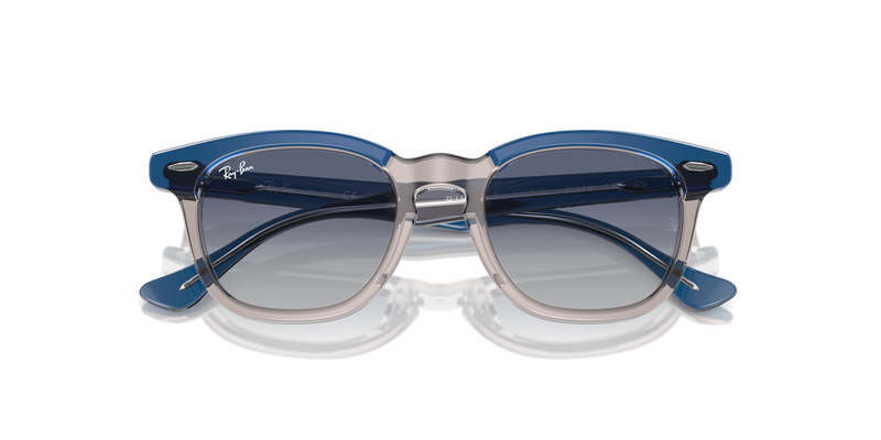 Ray-Ban Junior 0RJ9098SF in Top Dark Blue & Brown & Light Grey - Alternate View