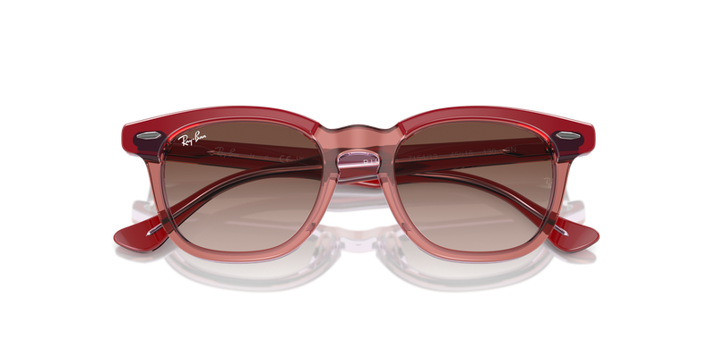 Ray-Ban Junior 0RJ9098S in Top Red & Orange & Light Purple - Alternate View