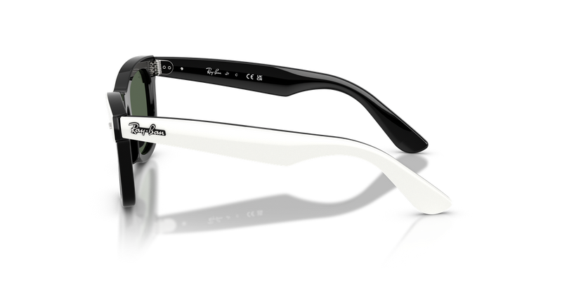 Ray-Ban Junior 0RJ9140SF in White & Black - Back View