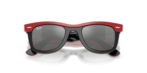 Red & Black / Grey Mirror Silver Gradient (721588)