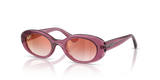 Transparent Violet / Clear Gradient Red Mirror Red (7217V0)