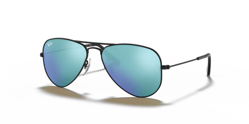 Ray-Ban Junior JUNIOR AVIATOR in Black - Front View