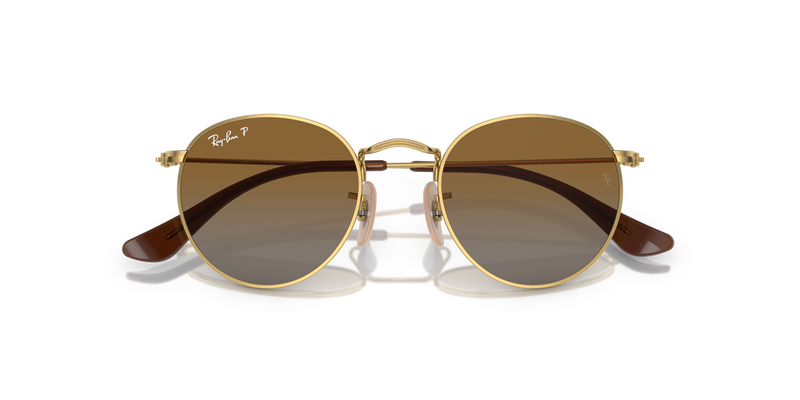 Ray-Ban Junior JUNIOR ROUND in Arista Gold - Side View