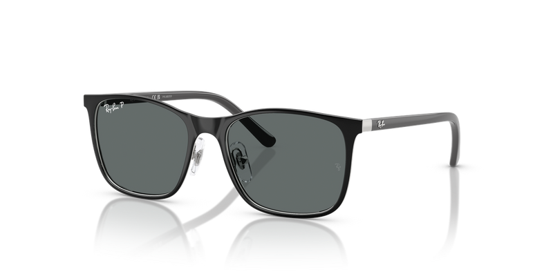 Ray-Ban Junior 0RJ9551S in Black On Silver - Alternate View