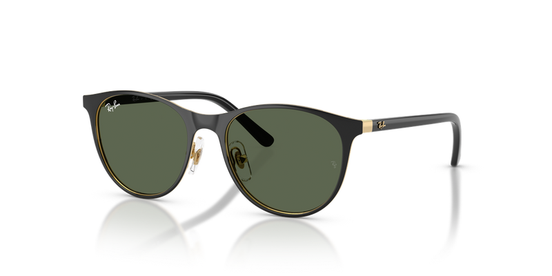 Ray-Ban Junior 0RJ9552S in Black On Gold - Front View